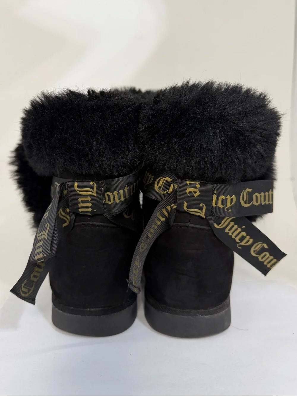 Juicy Couture King Cozy Bow Boots Black